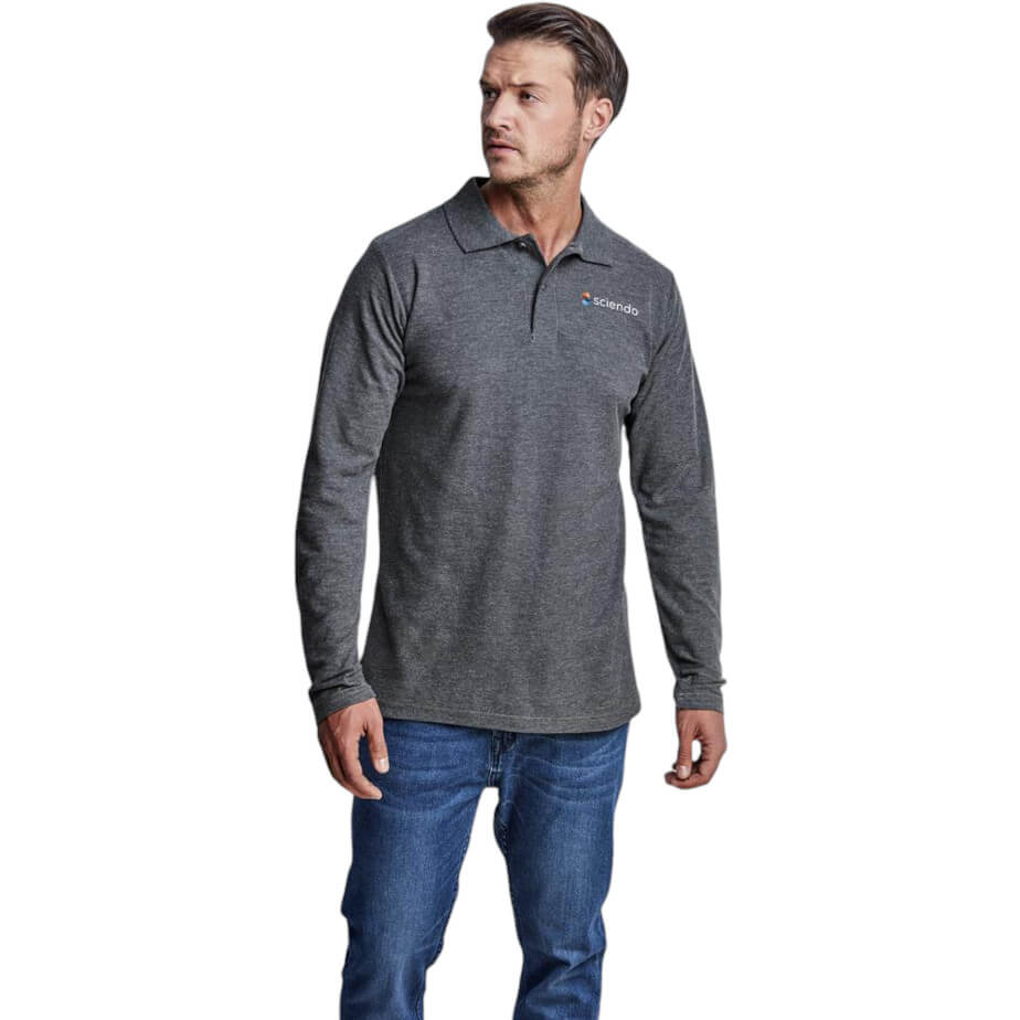 Mens Long Sleeve Elemental Golf Shirt | Brandability